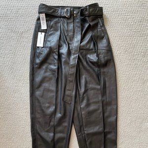 Aritzia | Black Babaton Vegan Leather Trouser (2)